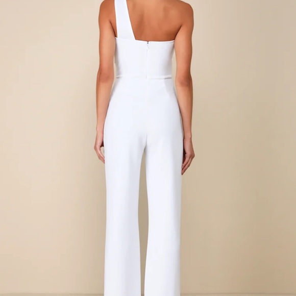 Lulus Elegant One-Shoulder Jumpsuit - Picture 2 of 2